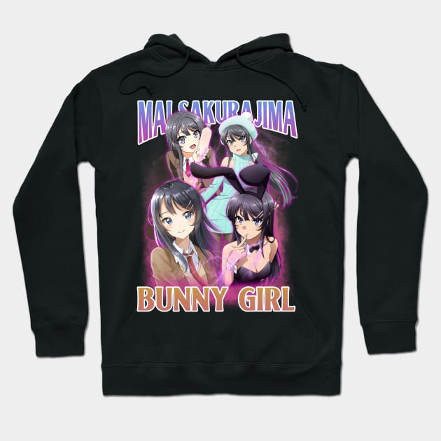 seishun buta yarou AoButa Mai Sakurajima Hoodie by clvndesign